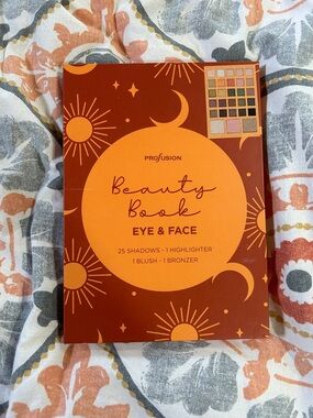 Profusion Cosmetics Beauty Book Eye & Face Palette — Orange and Brown Tones